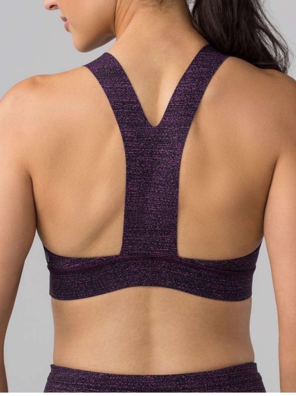 Lululemon Fast & Free Bra
Salt Dark Mystic Black color pattern Sz 4